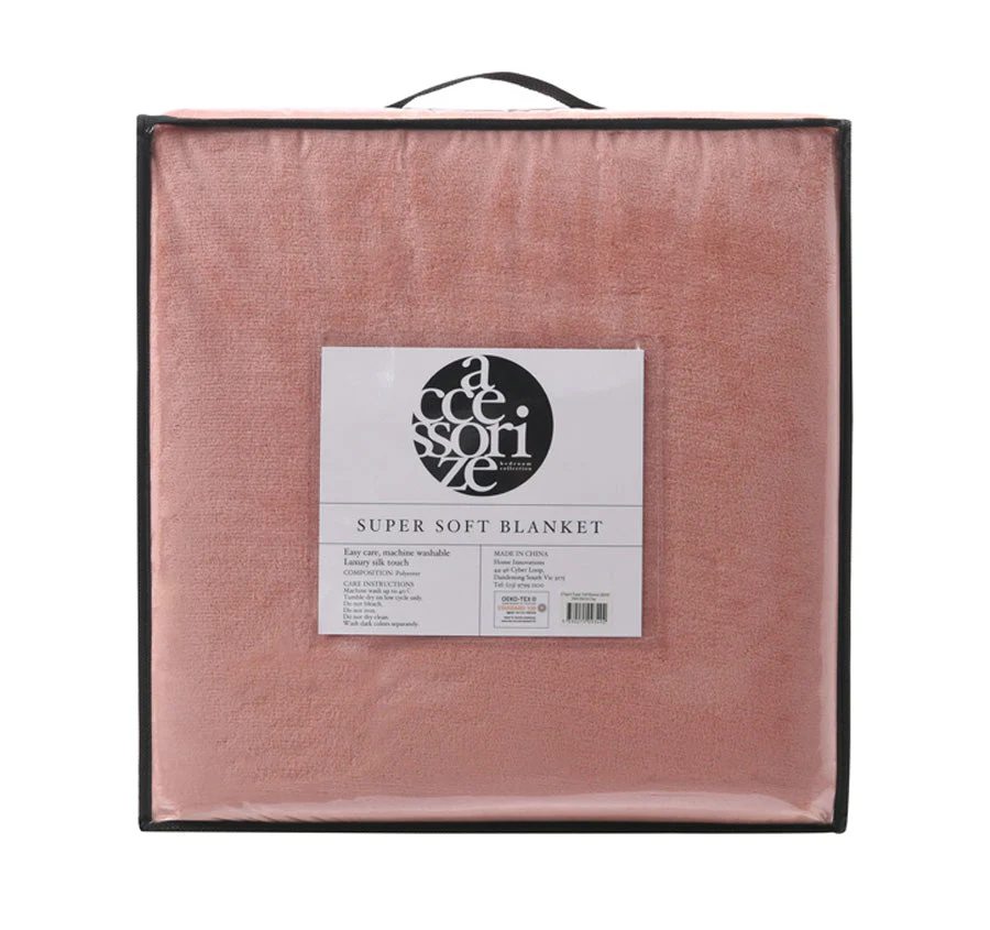 Super Soft Blanket Range Clay - Image 3