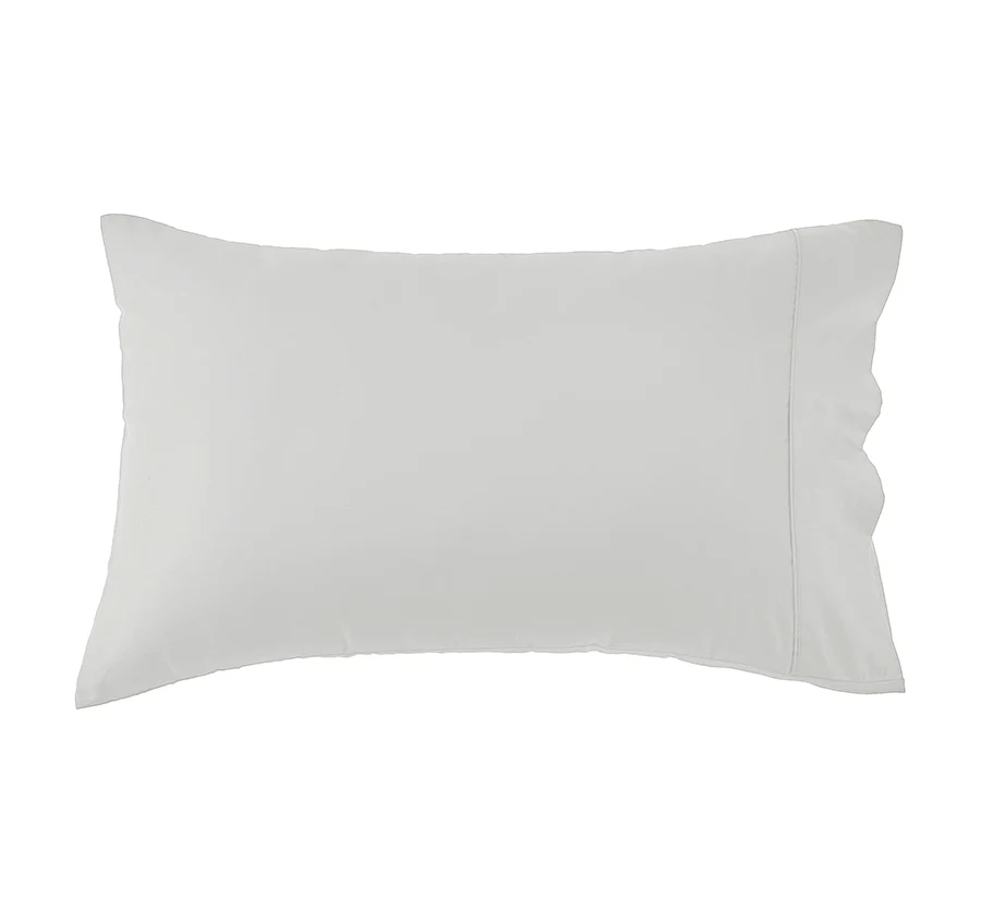Oxford 300TC Crisp Cotton Percale Sheet Set Range Warm Silver - Image 4