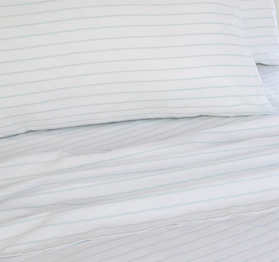 Stripe Sheet Set Range Chambray - Image 3