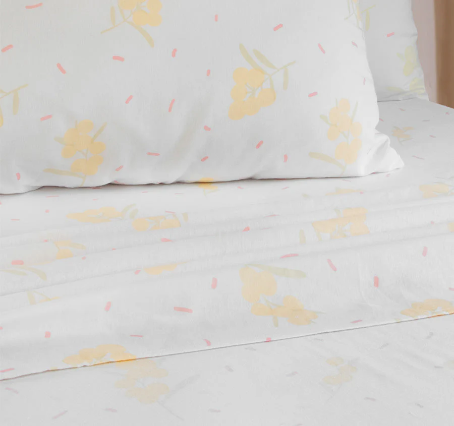 Wattle Flannelette Cotton Sheet Set Range Multi - Image 3