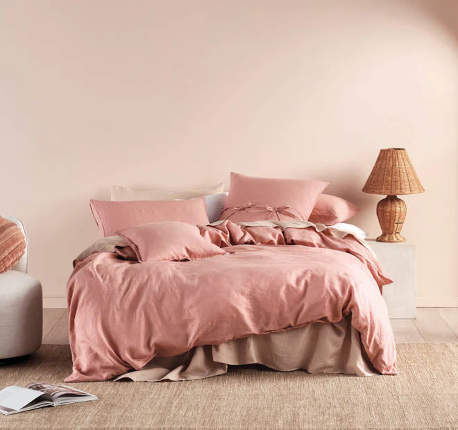 Nimes Linen 48x48cm Filled Cushion Rosette - Image 3
